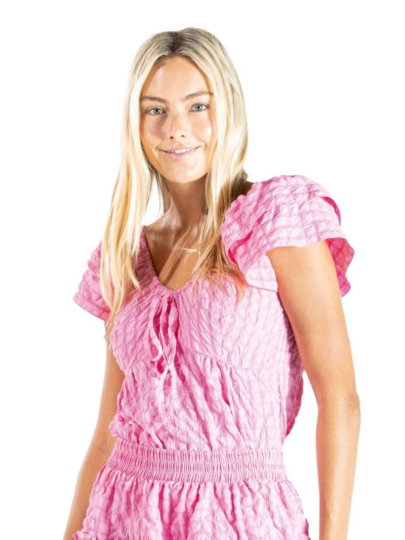 Simply Southern Women's Textured Top - Pink