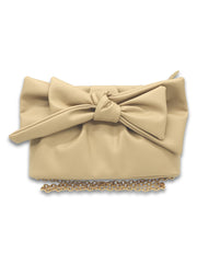 Simply Southern Vegan Leather Bow Crossbody - Beige