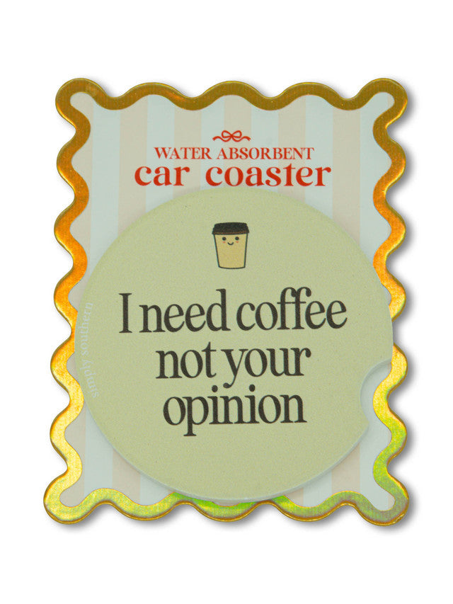 Simply Southern Opinion Car Coaster