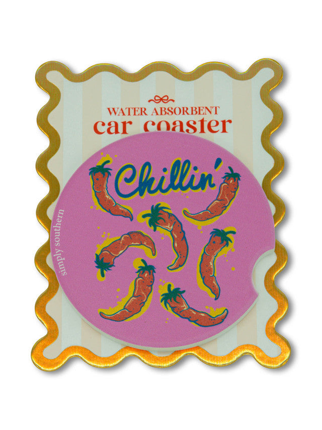 Simply Southern Chili Car Coaster