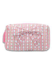 Simply Southern Quilted Cosmo Bag - Bow Stripe