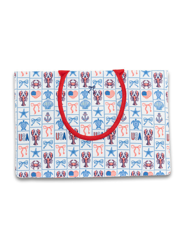 Simply Southern Sea Tote - Lobster Patch