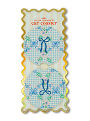 Simply Southern Car Coaster Set - Gingham