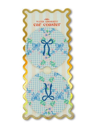 Simply Southern Car Coaster Set - Gingham