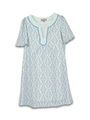 Simply Southern Women's Prim Yoke Dress - Scalloped Flower
