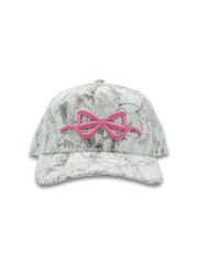 Simply Southern Women's Bow Camo White Hat
