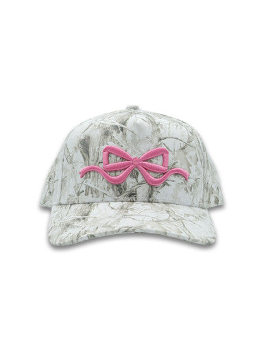 Simply Southern Women's Bow Camo White Hat