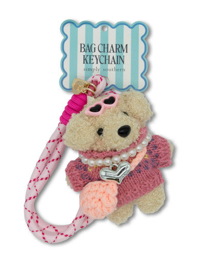Simply Southern Plush Sunglasses Bag Charm