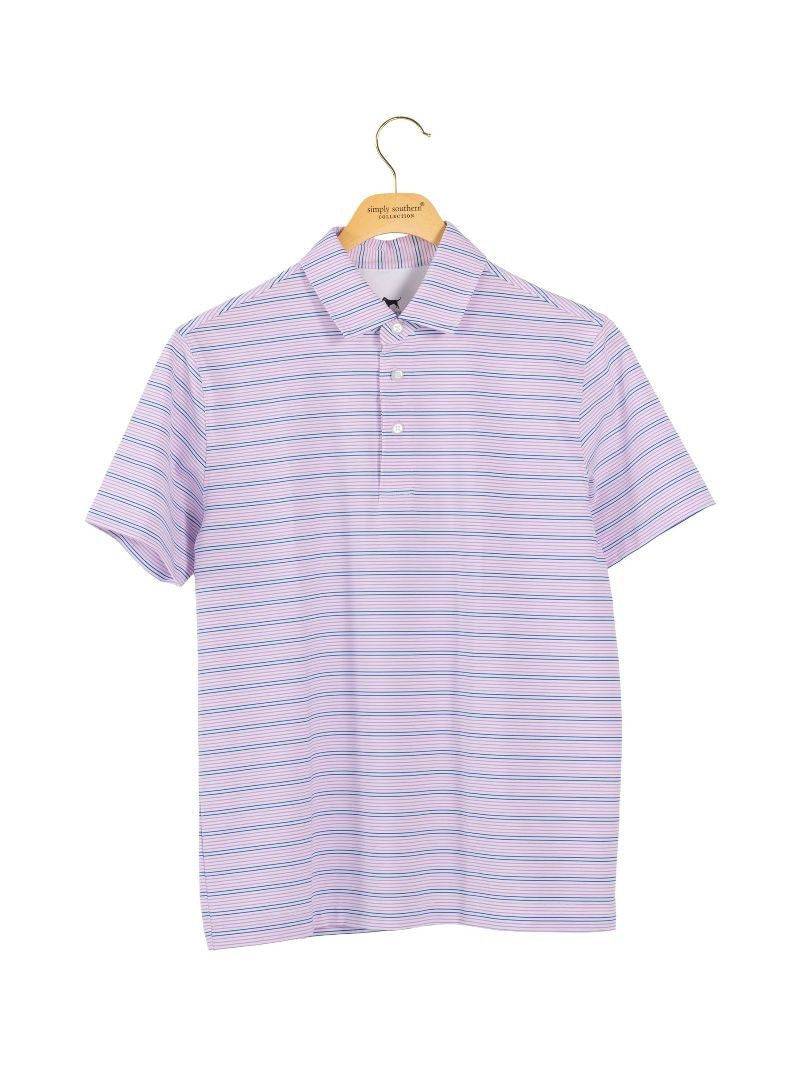 Simply Southern Youth Boys Stripe Polo
