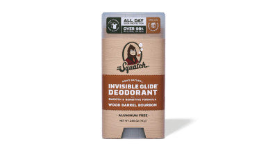 Dr. Squatch Invisible Glide Deodorant Wood Barrel Bourbon