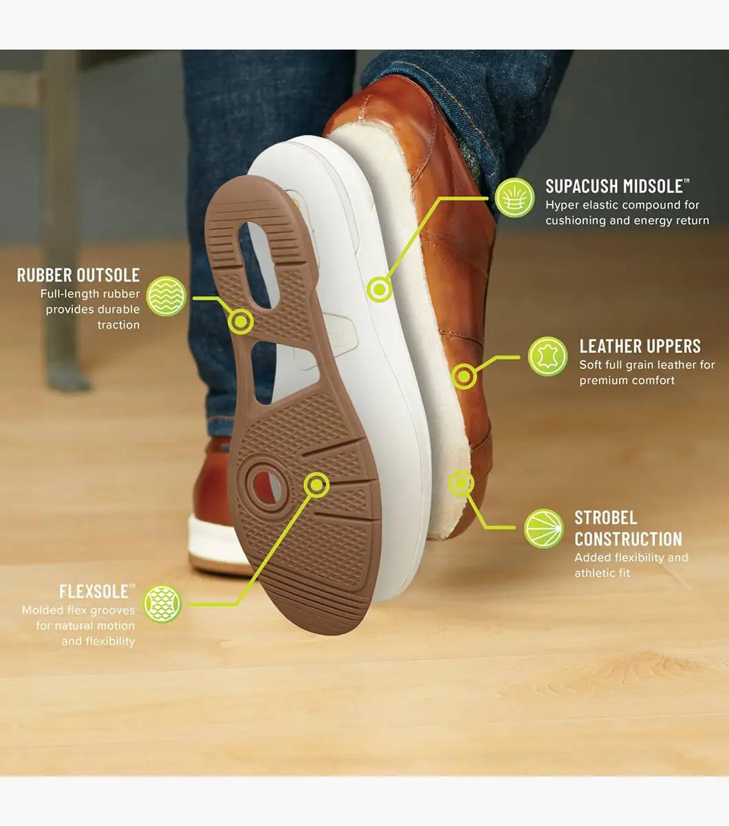 Florsheim Crossover Lace To Toe Sneaker - Cognac