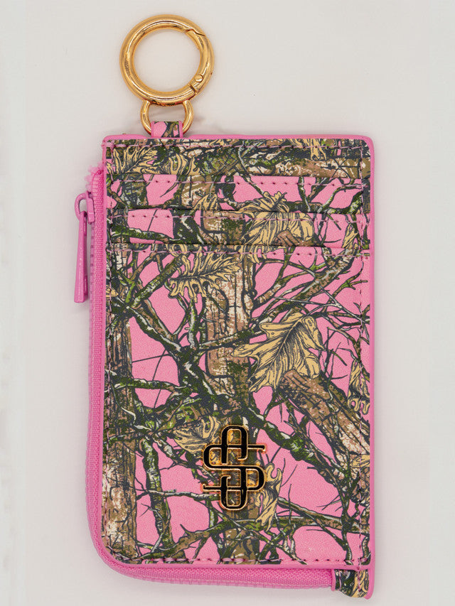 Simply Southern Small ID Coin Holder - Camo Pink