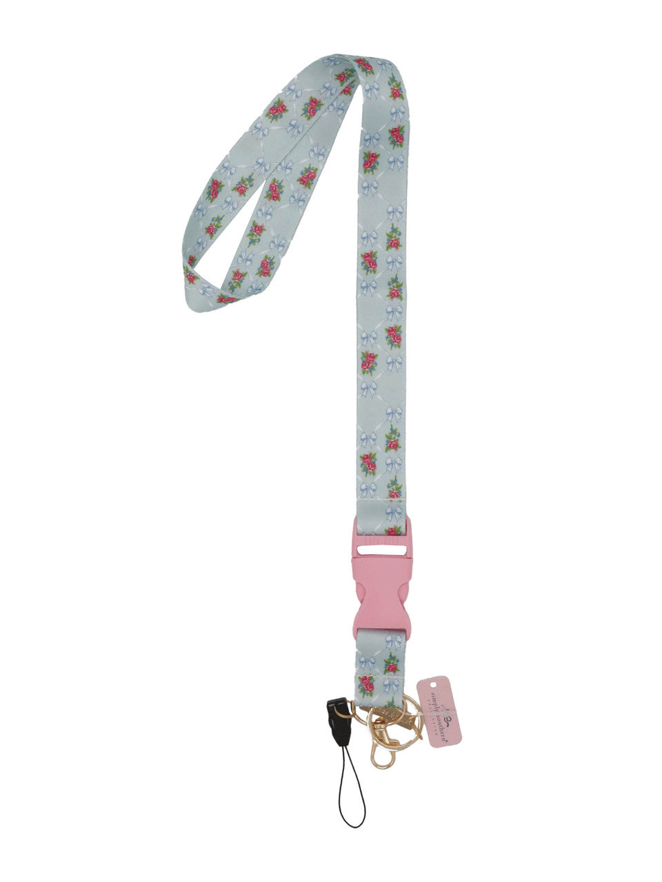 Simply Southern Breakaway Lanyard - Bows in Squares