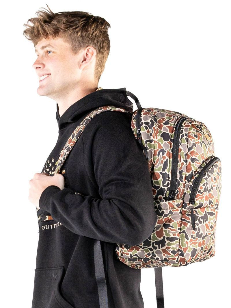 Simply Southern Men's School Backpack - Dark Camo