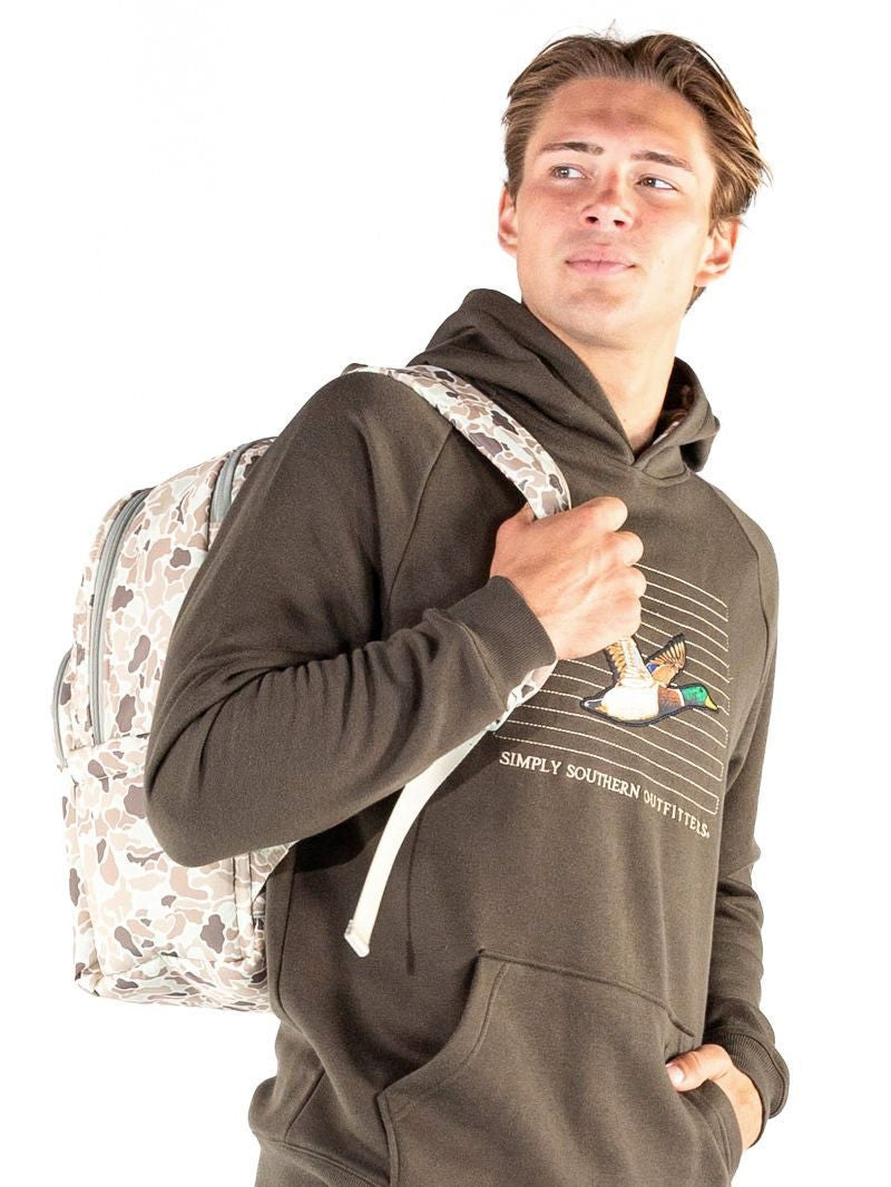 Simply Southern Men's School Backpack - Light Camo