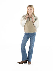 Simply Southern Youth Aleyna Fleece Pullover - Light Camo