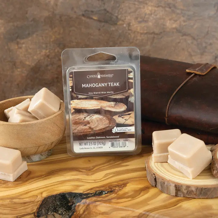 Candle Warmers Etc. 2.5 oz Wax Melt Mahogany Teak