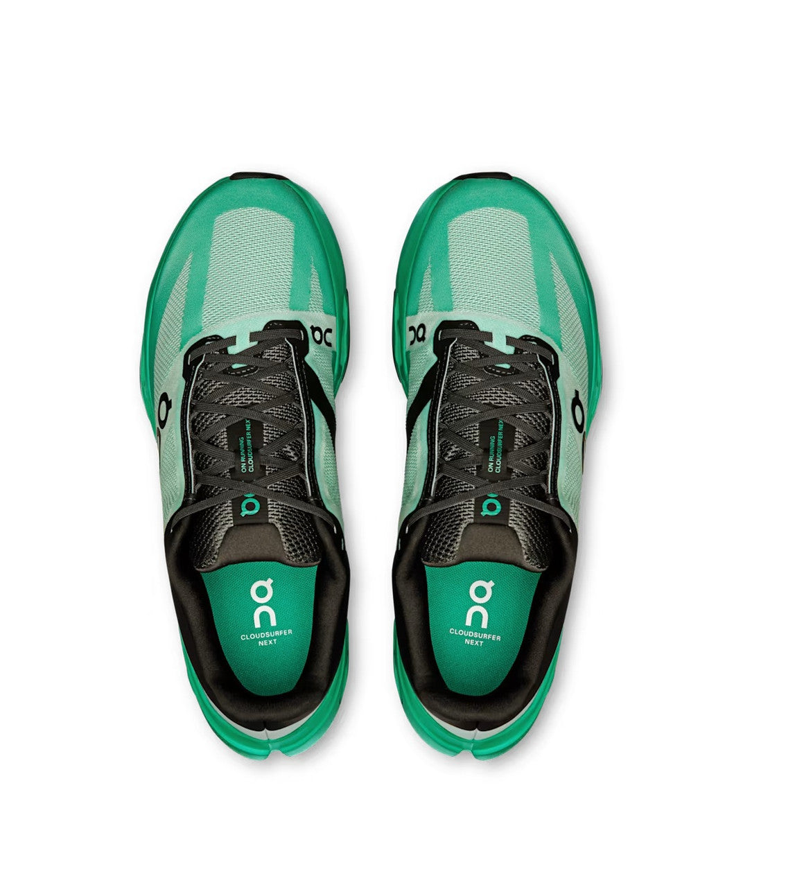 On Men's Cloudsurfer Next Running Shoes - Mint/Black