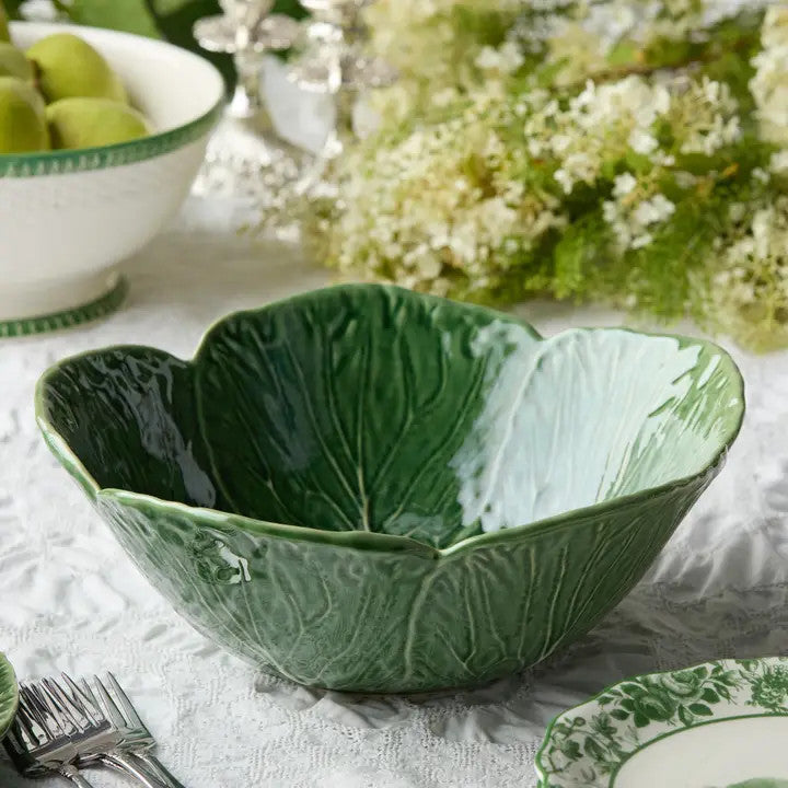 Certified International Le Jardin Cabbage 3-D Deep Bowl