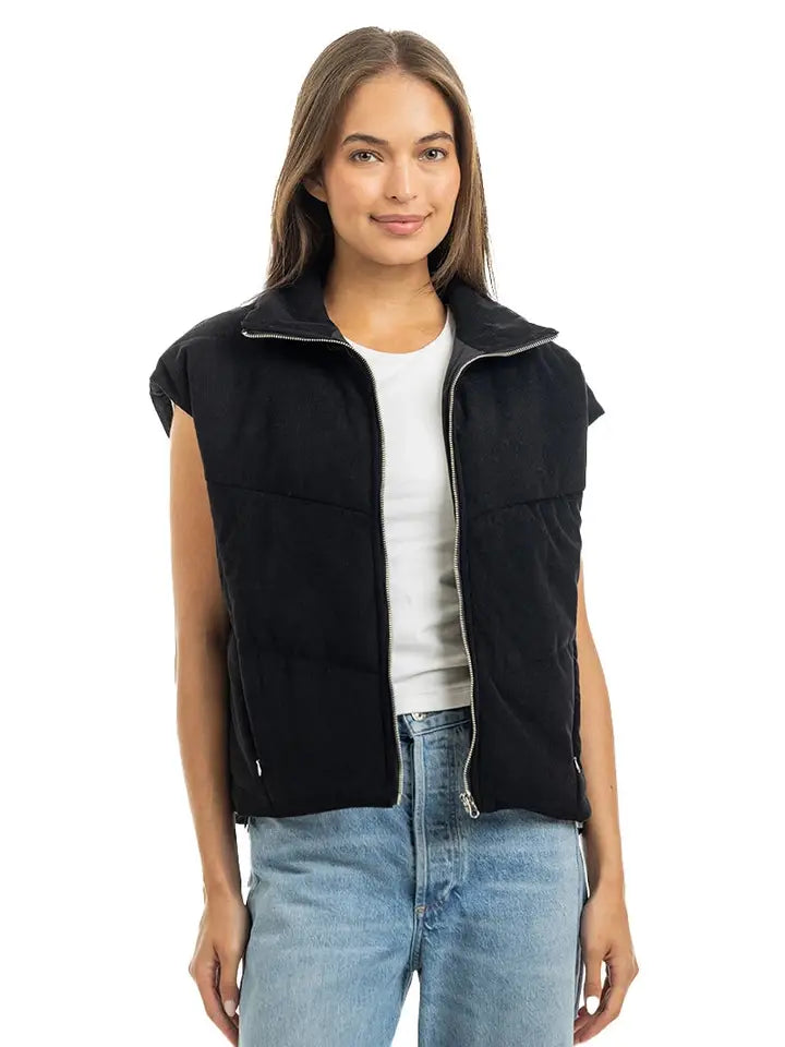 Katydid Women's Corduroy Puffer Vest