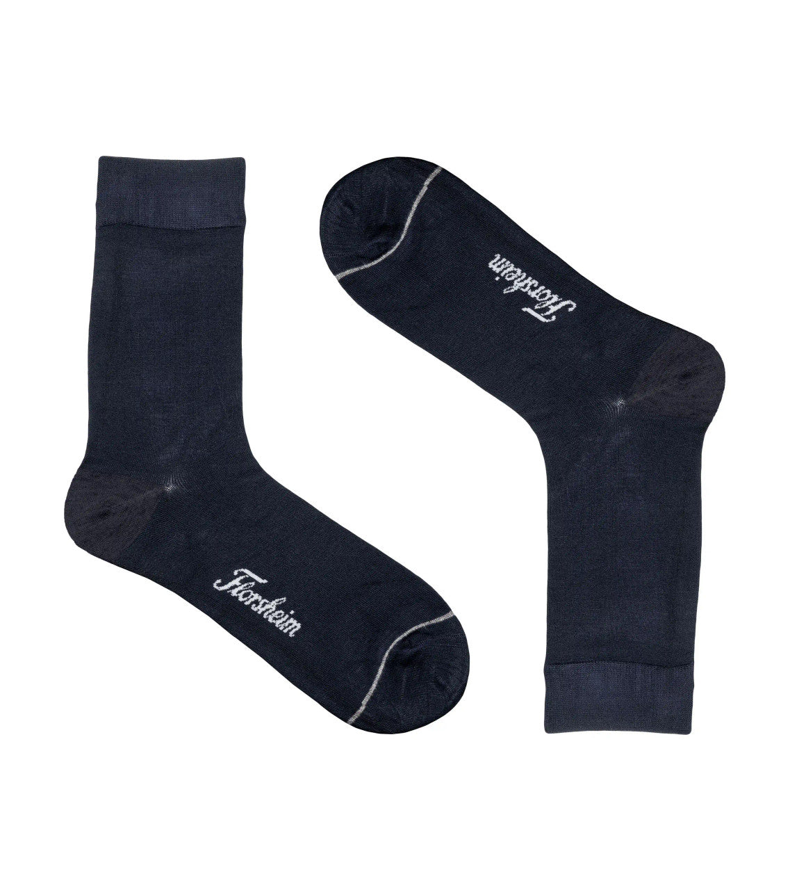 Florsheim 3-Pack Bamboo Solid Men's Crew Dress Socks - Navy