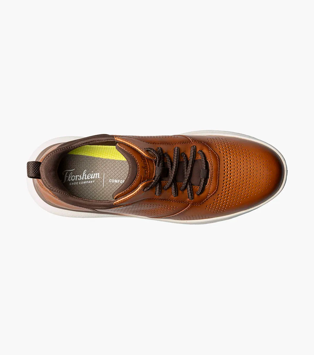 Florsheim Men's Fleet Perf Toe Elastic Lace Sneaker