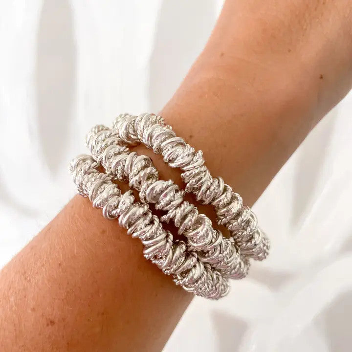 Cola Stacks Silver Shelley Bracelet