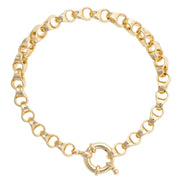 Canvas Maggie Link Bracelet - Shiny Gold