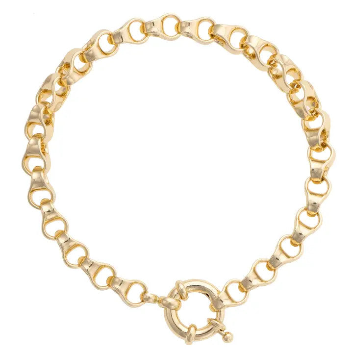 Canvas Maggie Link Bracelet - Shiny Gold
