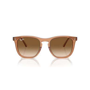 Ray-Ban Square Sunglasses – Transparent Brown/Brown