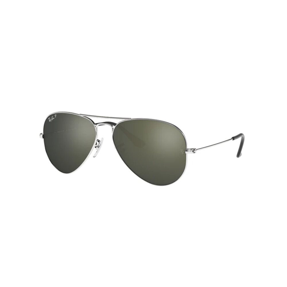 Ray-Ban RB3025 003/59 Aviator Classic Polarized Sunglasses – Silver Frame with Grey Mirror