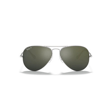 Ray-Ban Aviator Classic Polarized Sunglasses – Silver/Grey Mirror