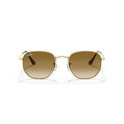Ray-Ban Hexagonal Sunglasses – Arista Gold/Light Brown Gradient