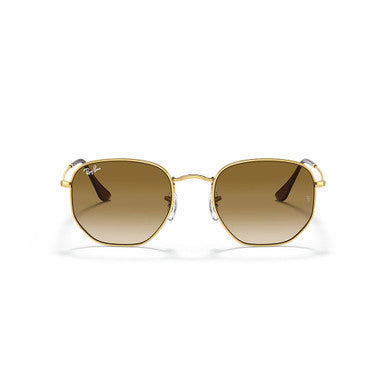Ray-Ban Hexagonal Sunglasses – Arista Gold/Light Brown Gradient