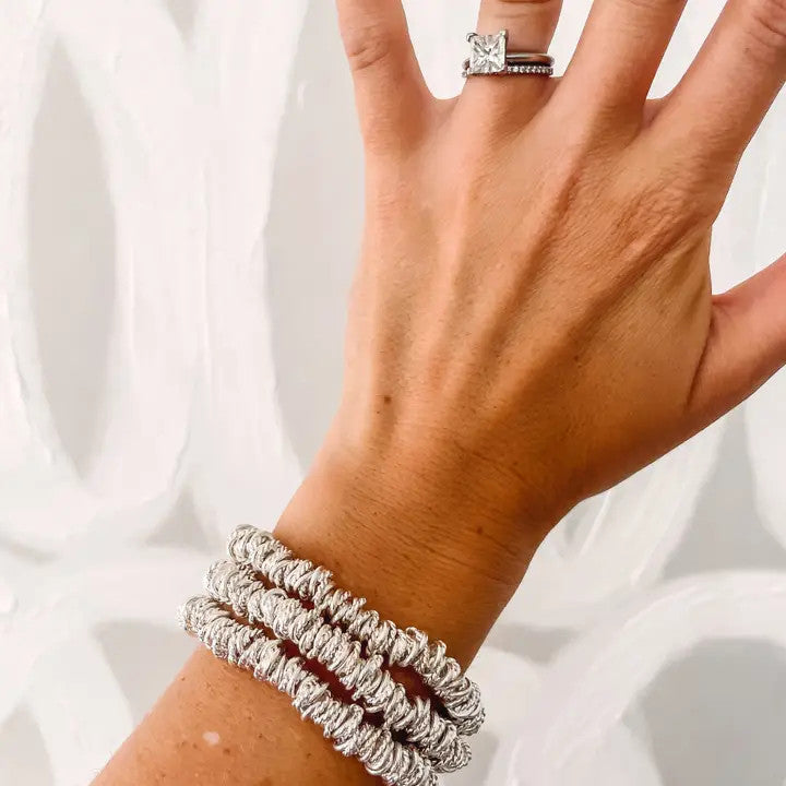 Cola Stacks Silver Shelley Bracelet
