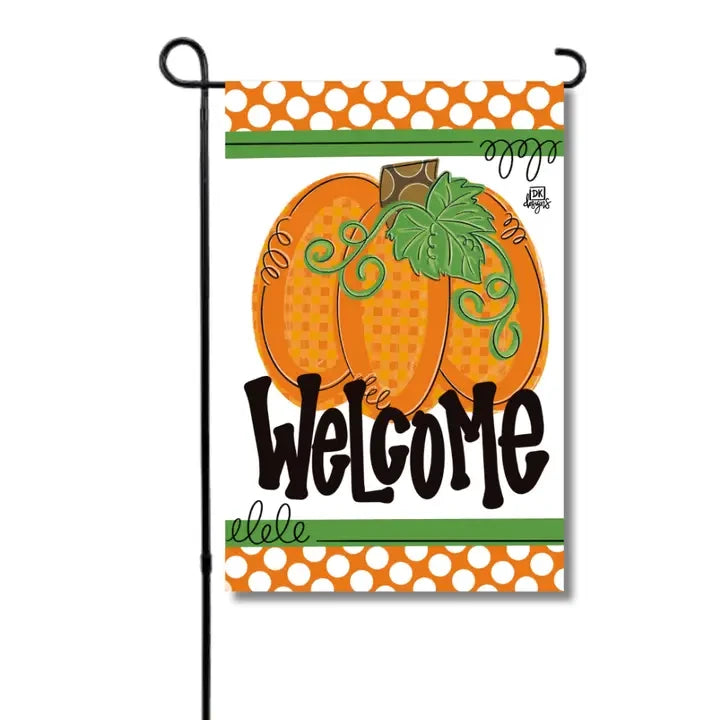Dk Designs Gingham Pumpkin Garden Glam