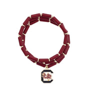 Canvas South Carolina Gamecocks Logo Beaded Bracelet