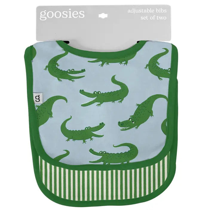 Goosies Bib Set - Blue Alligator