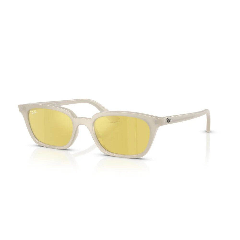 Ray-Ban Zaya Polarized Sunglasses - Cloudy White/Yellow Mirror Gold