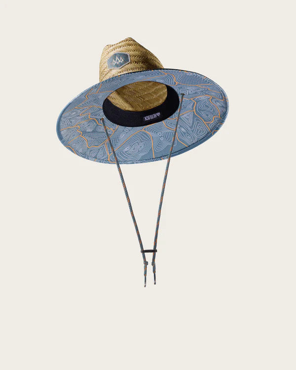 Hemlock Kids UPF 50+ Lifeguard Straw Hat - Nomad Blue
