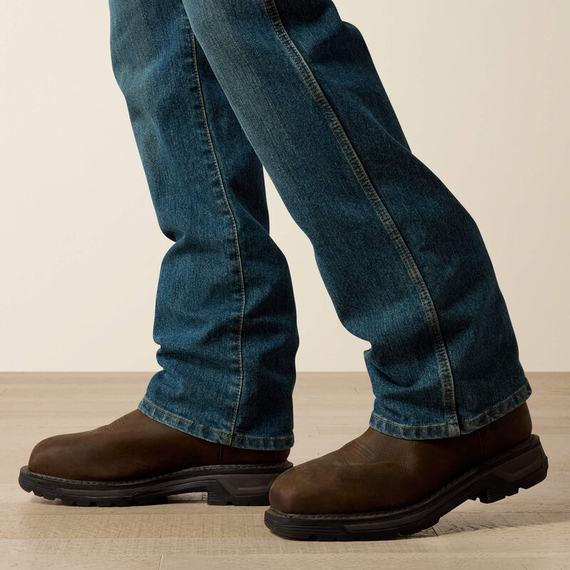 Ariat Men's Rebar M4 Relaxed DuraStretch Basic Boot Cut Jean - Carbine