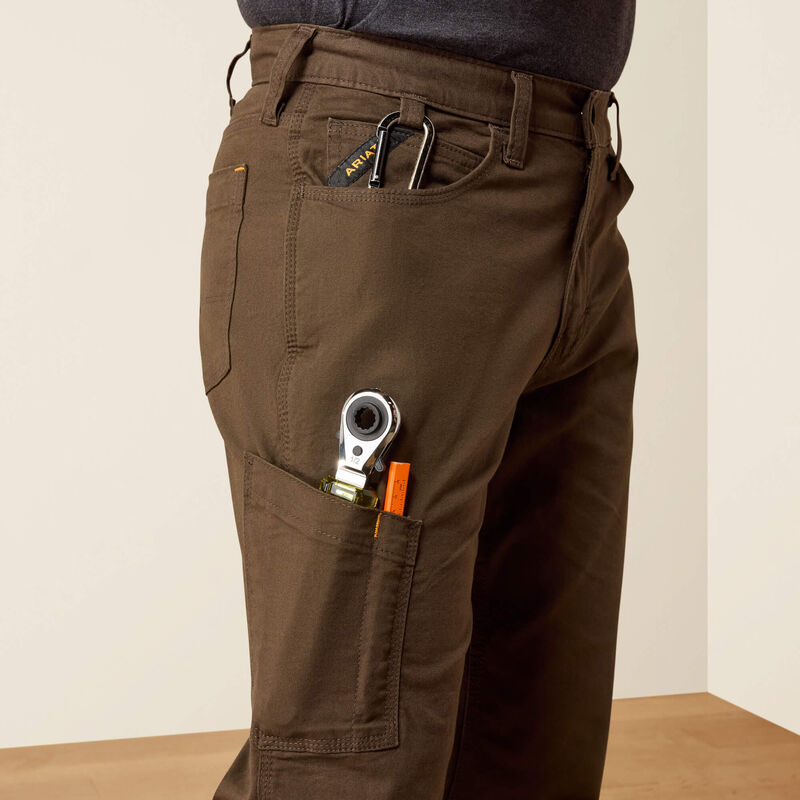 Ariat Men's Rebar M4 Relaxed DuraStretch Made Tough Stackable Straight Leg Pant - Wren