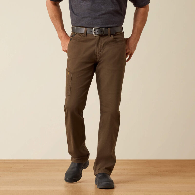 Ariat Men's Rebar M4 Relaxed DuraStretch Made Tough Stackable Straight Leg Pant - Wren