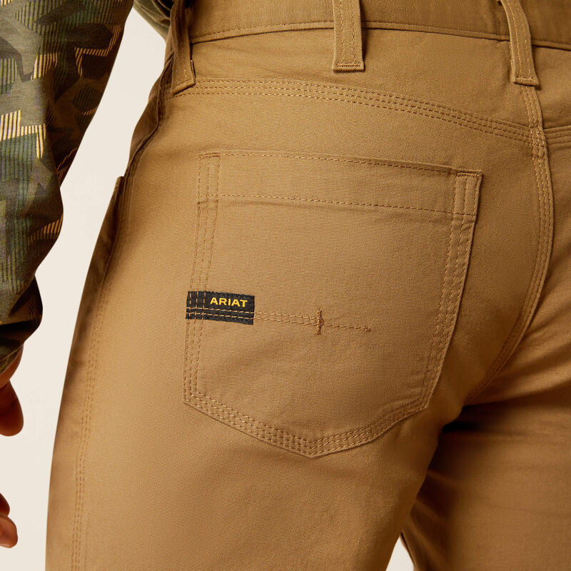 Ariat Rebar M5 Straight DuraStretch Made Tough Straight Pant - Field Khaki