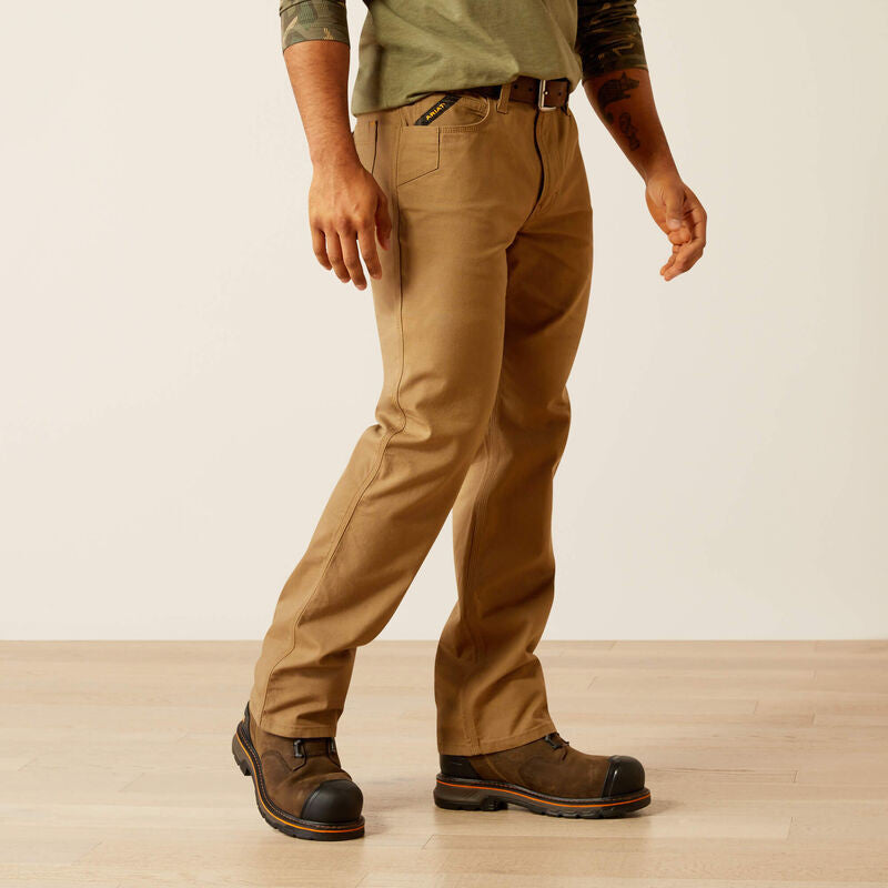 Ariat Rebar M5 Straight DuraStretch Made Tough Straight Pant - Field Khaki