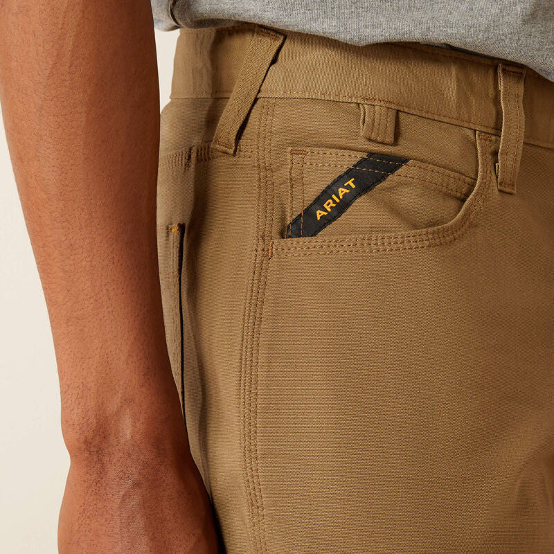 Ariat Rebar DuraStretch Made Tough 8" Short - Field Khaki