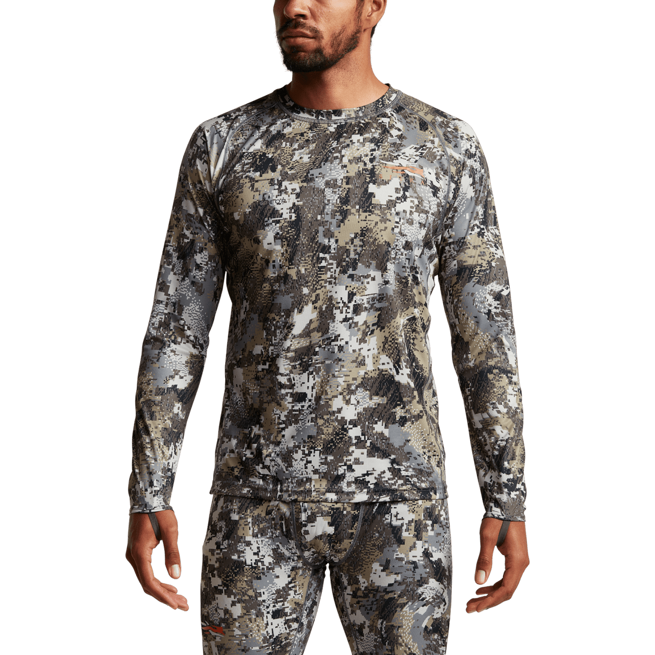 Sitka Core Lightweight Crew Long Sleeve Shirt – Performance Hunting Base Layer - Optifade Elevated II