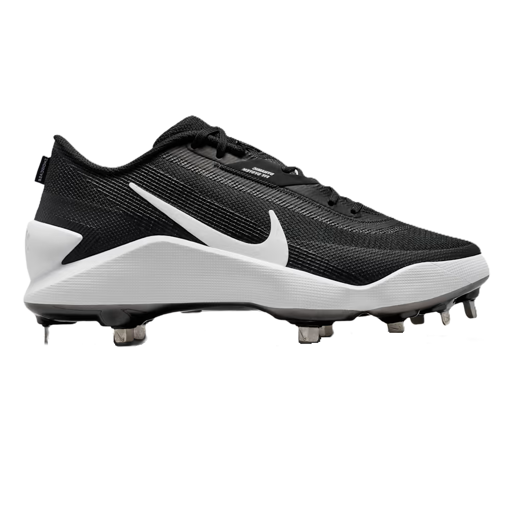 Nike Diamond Showcase Metal Baseball Cleats - Black/White