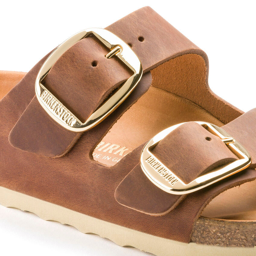 Birkenstock Arizona Big Buckle Oiled Leather - Cognac