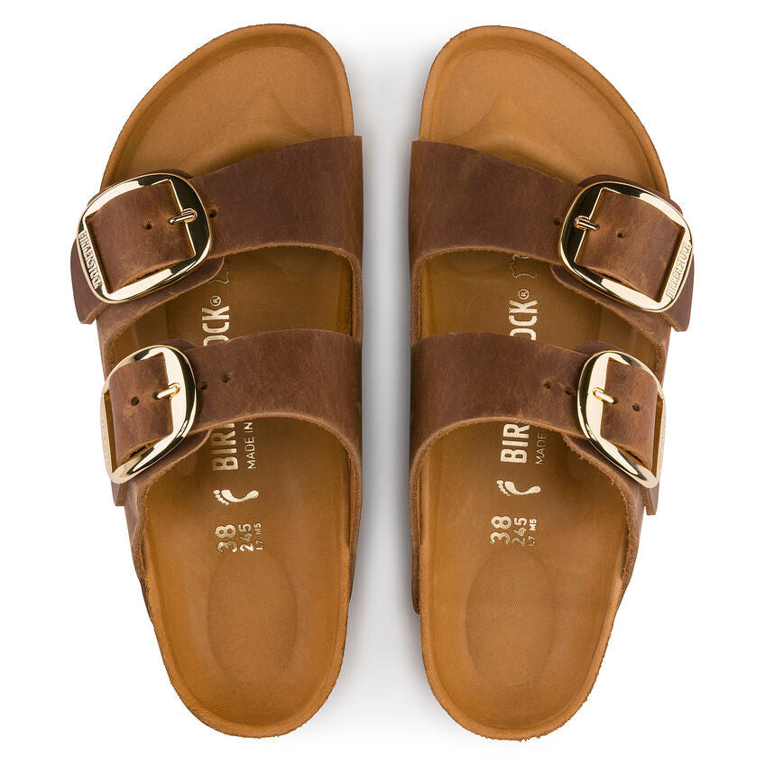 Birkenstock Arizona Big Buckle Oiled Leather - Cognac
